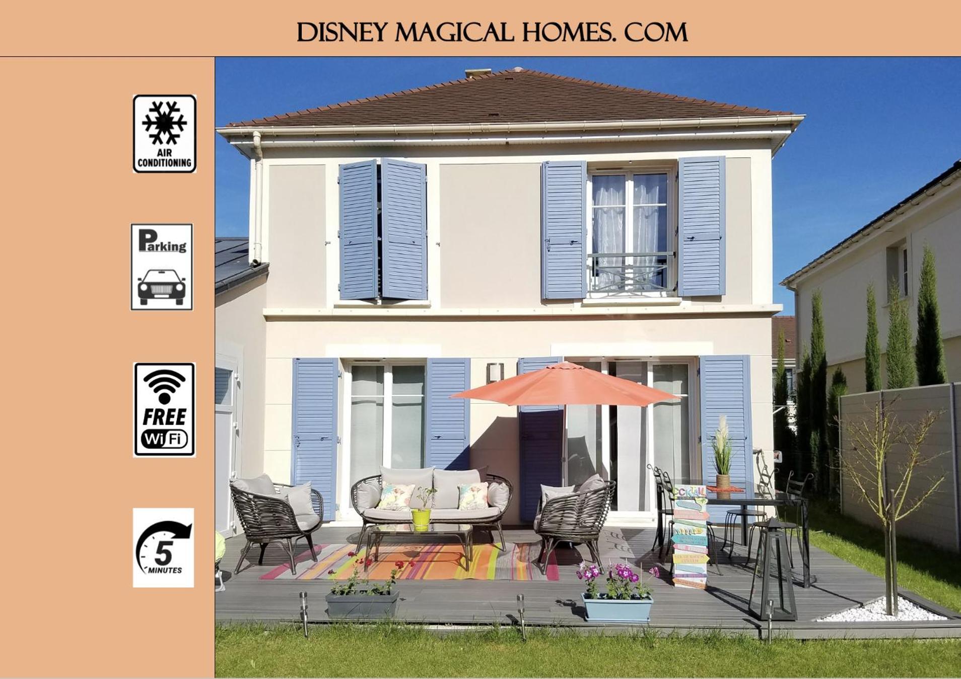 Air-Conditionned Villa, 5 Min To The Park - Disney Magical Homes, Paris มานี-เลอ-องเกรอ ภายนอก รูปภาพ